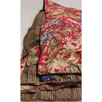 90S Ralph Lauren Chaps Summerton Floral Houndstooth Reversible Queen Comforter. Fixed Price $99.00.