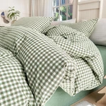 Twin Xl Comforter Set Green Gingham Men Boys Geometric Plaid Co.... Fixed Price $84.29.