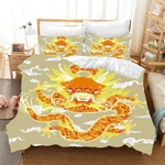 Gold Dragon Heaven 3D Printing Duvet Quilt Doona Covers Pillow Case Bedding Sets. Fixed Price $120.45.