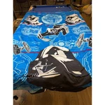 Star Wars Reversible Comforter And Flat Sheet Set Darth Vader Millennium Falcon. Fixed Price $50.00.