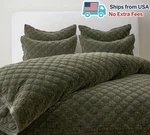 Pottery Barn Velvet Lattice Handcrafted Quilt. Fixed Price $208.99.
