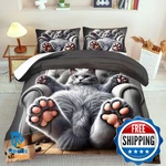 Llyxsesty Cat Comforter Set Twin,grey Kawaii Bedding Adult,cute Ani. Fixed Price $62.73.