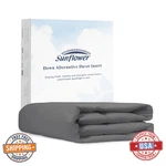 Sunflower Queen Steel Gray Down Alt Comforter 100% Cotton Soft Lightweight. Fixed Price $78.95.