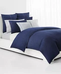 Ralph Lauren Flynn Denim Inspires King Comforter Set 3-PC. Blue Cotton. Fixed Price $234.00.