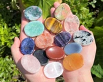 Natural Worry Stone: Choose Gemstone (crystal Healing Pocket Stone). Fixed Price $19.95.