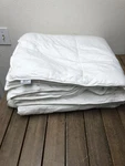 West Pacific Home Lightweight Luxury Down Alt Comforter F/queen Box Stitch White. Fixed Price $65.00.