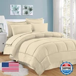 Sweet Home Collection 8 Piece Bed In Bag Dobby Stripe Comforter Sheet Set. Fixed Price $115.16.