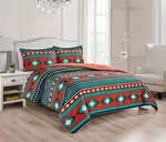 Chezmoi Collection 3-PIECE Southwestern Tribal Multi-color Comforter Set. Fixed Price $49.99.