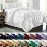 Chezmoi Collection Berlin Pinch Pleat Pintuck Bedding Comforter Set All Sizes. Fixed Price $54.99.