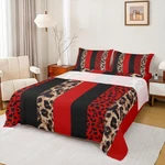 Leopard Print Kids Sheet Full Size,cheetah Skin Fashion Bedding Set,girls Boy.... Fixed Price $54.46.