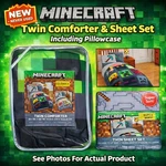 Minecraft Twin Comforter & Sheet Set Reversible. Fixed Price $59.95.