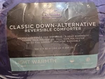 Jcpenny Home Classic Down Alternative Reversible Blue King Comforter. Fixed Price $35.00.
