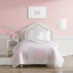 Laura Ashley Microfiber Quilt & Sham Sets (ellyn-pink). Fixed Price $74.99.