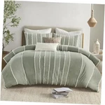 Ink+ivy Boho Duvet Stripes, King/cal Sage Set. Fixed Price $156.89.