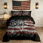 Homewish American Flag Comforter Set Twin Size, Eagle Bird Animal Print Stars.... Fixed Price $43.94.