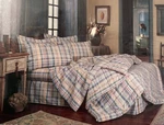 Revman Linens Nip/nos 89 Full Size SHEETS-1 FLAT+1 Fitted Compton Plaid. Fixed Price $47.99.