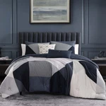 Bebejan Geo Fusion 5 Piece Reversible Comforter Set 100% Cotton Sateen. Fixed Price $135.71.