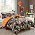 Kids Bedding Set Slam Dunk Sports Basketball Comforter W/ Pillow. Fixed Price $49.99.