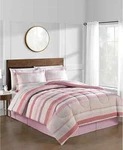 Fairfield Square Collection Austin Stripe/solid Reversible 8 Pc. Comforter Set. Fixed Price $69.99.