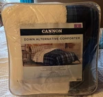 Cannon Super Soft Down Alternative King Comforter - Reverses To Sherpa Xtra Warm. Fixed Price $41.99.