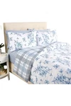 Martha Stewart Morning Glory Comforter Set Blue/white. Fixed Price $59.99.