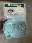 New Vintage Cannon Monticello King Pillow Sham Ruffle Aqua 20 36. Fixed Price $13.99.