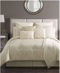 Vcny Home 14PC Keith Comforter Set, Neutral, Queen -nip. Fixed Price $89.95.