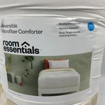 Room Essentials Reversible Microfiber Comforter Twin/xl Gingham Ivory. Fixed Price $19.95.