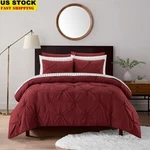 9-PIECE Pintuck Bed-in-a-bag Set Down Alternative Hypoallergenic Fashion Bedding. Fixed Price $109.42.