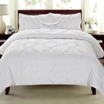 Sweet Home Collection Pintuck Down Alternative 3-PC Comforter Set King/wht. Fixed Price $34.99.