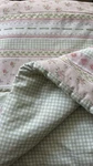 Vintage Shabby Chic Cottage Pink & Green Full Size Comforter. Fixed Price $90.00.