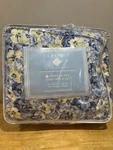 Eileen West Classics Pansy Floral Queen Comforter Set Cottage Blue Yellow. Fixed Price $161.99.
