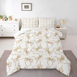 Feelyou Beige Brown Bowknot Comforter Set Dreamy Princess Bedding. Fixed Price $85.95.