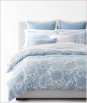 Ralph Lauren Queen Comforter Set 3 Pc Blue White Floral, 100% Cotton, Reversible. Fixed Price $119.00.