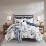 Madison Park Benita Full/queen 7PC Printed Seersucker Comforter Set, Navy. Fixed Price $84.90.