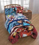 Marvel Avengers Reversible Comforter - Captain America Ironman Hulk Full New. Fixed Price $74.95.