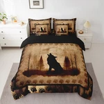 Feelyou Cute Wolf Comforter Set With Sheets 7 Piece Queen Size Girls Boys.... Fixed Price $86.42.