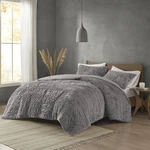 Madison Park Blair Ruched Faux Fur Comforter Set - Luxurious Bed Cover Modern, Q. Fixed Price $109.99.