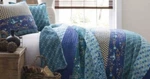 Lush D Cor Royal Empire 3-PIECE Cotton Quilt Set Peacock 88X92. Fixed Price $119.99.