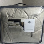 Hotel Collection Gilded Stripe Full / Queen Comforter & Shams Set Gold- New. Fixed Price $154.99.