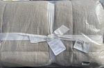 Pottery Barn European Flax Linen Waffle Comforter Dark - King/cal New. Fixed Price $245.99.