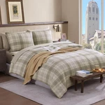 Amberspace Twin Xl Comforter Set, Khaki Green Plaid Bedding 5 Piece B.... Fixed Price $104.29.