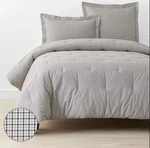 Tcs Classic Stripes And Plaids Cool Yarn-dyed Cotton Percale Comforter. Fixed Price $107.00.