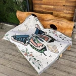 Hopstar Butterfly Outdoor Blankets And Throws Boho 51"X63" Moth. Fixed Price $21.79.