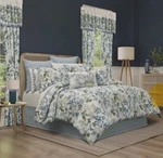 Royal Court Evergreen Blue King Comforter Set 4 Piece. Fixed Price $154.99.