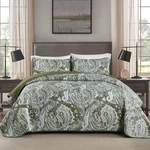 Vintage Paisley Quilt Set Lightweight Microfiber Coverlet All Season Bedding. Fixed Price $47.21.