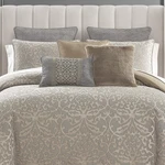 New Waterford Medallion Grey Queen 6PC Comforter Set. Fixed Price $247.50.