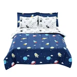 Kids Set, 7 Pieces, Twin Bedding Sets With 1 Comforter, Flat Sheet,. Fixed Price $62.05.
