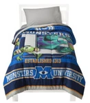 Disney Pixar Monster University Comforter And 3 Piece Twin Sheet Set Fitted-flat. Fixed Price $150.00.