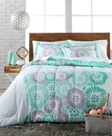 Pem America Coraline Floral Inspired Vibrant 3-PC.COMFORTER Set Full Queen Blue. Fixed Price $29.42.